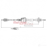 Трос сцепления METZGER J 4RGT4W 4250032405564 11.2562 Opel Astra (F) 1 Хэтчбек 1.7 TD (F08) 68 л.с. 1994 – 1998