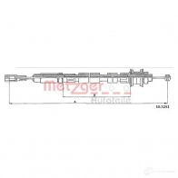 Трос сцепления METZGER 993242 UYE D6 10.3291 4250032400989