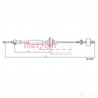 Трос сцепления METZGER 8M5L7 1 10.2890 4250032459949 993226