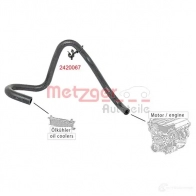 Шланг радиатора METZGER 1424793175 2420067 F1K XIG 4062101025234 - Изображение 2