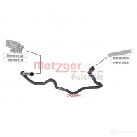 Шланг радиатора METZGER 2420564 Bmw 5 (F11) 6 Универсал 3.0 535 i xDrive 306 л.с. 2010 – 2025 4062101018182 NH8K 5I