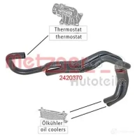 Шланг радиатора METZGER 1424793470 2420370 4062101026934 TBX AQ5G - Изображение 2
