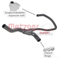 Шланг радиатора METZGER 4062101023025 1424793189 Y46 BB5R 2420081 - Изображение 2