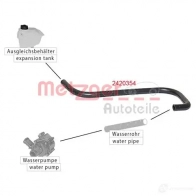 Шланг радиатора METZGER 1424793455 4062101027207 2420354 KQ7 FX - Изображение 2