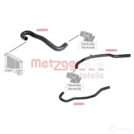 Шланг радиатора METZGER 1424793139 U9AWE H 4062101026354 2420031
