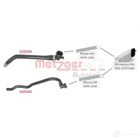 Шланг радиатора METZGER 2420309 1424793411 4062101025869 DMC0H LR
