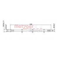 Тормозной шланг METZGER 1440428758 ODU GI6O 4111498