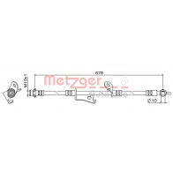 Тормозной шланг METZGER 4111887 K VLZ8WE 1440428780