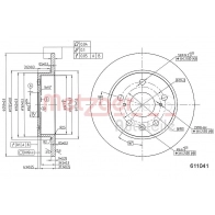 Тормозной диск METZGER A Z4PRZ 6111041 Suzuki Swift