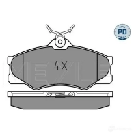 Тормозные колодки, комплект MEYLE MBP0132 21 454 1407112 0252145418w - Изображение 2