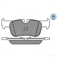 Тормозные колодки дисковые, комплект MEYLE BME 9M 1437614360 025 253 3116/PD - Изображение 2