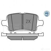 Тормозные колодки дисковые, комплект MEYLE R Z0P8 025 221 2917/PD 1437615854 - Изображение 2