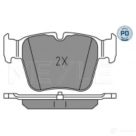 Тормозные колодки дисковые, комплект MEYLE RF 0KF 1437616060 025 224 2316/PD - Изображение 2