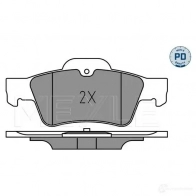 Тормозные колодки дисковые, комплект MEYLE 025 233 3516/PD 1437617550 AB4UFS Q - Изображение 2