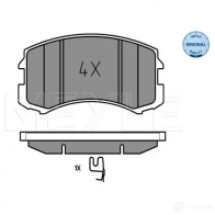 Тормозные колодки дисковые, комплект MEYLE 025 242 9116 Mitsubishi Lancer 8 (CK5) Седан 1.8 16V 205 л.с. 1995 – 2003 MBP0558 242 91