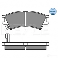 Тормозные колодки дисковые, комплект MEYLE 025 232 3816/W MBP0298 2323 8 1407358 - Изображение 2