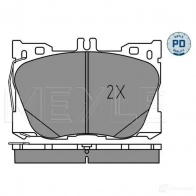 Тормозные колодки дисковые, комплект MEYLE 025 225 8618/PD 93LX 2Y 1437615251