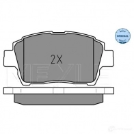 Тормозные колодки дисковые, комплект MEYLE 2 3510 MBP0366 1407455 025 235 1017 - Изображение 2