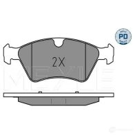 Тормозные колодки дисковые, комплект MEYLE MBP0475PD 025 239 2221/PD 1407629 23 922 - Изображение 2
