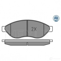 Тормозные колодки дисковые, комплект MEYLE MBP0813PD 1407812 2 4468 025 244 6819-1/PD - Изображение 2