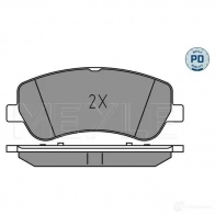 Тормозные колодки дисковые, комплект MEYLE J8 0QE3H 025 248 6720/PD 1437615301 - Изображение 2
