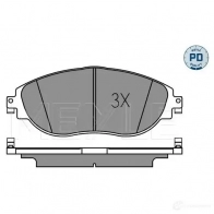 Тормозные колодки дисковые, комплект MEYLE 025 251 1720/PD ZA40N 9 1437615253 - Изображение 2