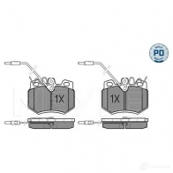 Тормозные колодки дисковые, комплект MEYLE 025 210 8017/PD 1407034 MBP0761PD 2 1080 - Изображение 2