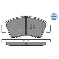 Тормозные колодки дисковые, комплект MEYLE 216 97 1407184 MBP0184 025 216 9715/W - Изображение 2