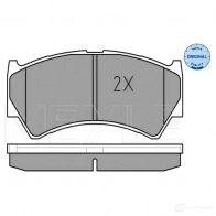 Тормозные колодки дисковые, комплект MEYLE 025 237 9515/W 1407592 23795 230 06 - Изображение 2