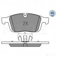 Тормозные колодки дисковые, комплект MEYLE ICMS0C O Volvo XC60 1 (156) Кроссовер 2.0 T5 AWD 245 л.с. 2015 – 2017 025 223 8619/PD