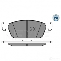 Тормозные колодки дисковые, комплект MEYLE M51 ZX 1437615529 025 255 5518/PD - Изображение 2