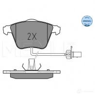 Тормозные колодки дисковые, комплект MEYLE 025 237 6220/W 2376 2 Audi A6 (C5) 2 Универсал 2.5 Tdi Quattro 180 л.с. 2000 – 2005 23763