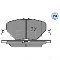 Тормозные колодки дисковые, комплект MEYLE 1437615626 A4R WU5 025 228 3819/PD - Изображение 2
