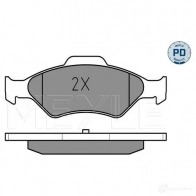 Тормозные колодки дисковые, комплект MEYLE MBP0286PD 2 3200 1407344 025 232 0018/PD - Изображение 2