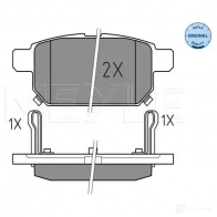 Тормозные колодки дисковые, комплект MEYLE Suzuki Vitara (LY) 4 Кроссовер 025 252 5814/W 25259 25 258