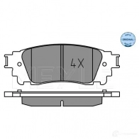 Тормозные колодки дисковые, комплект MEYLE V D8GD 025 221 5315 1437614601