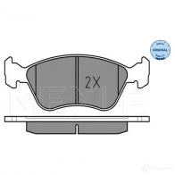 Тормозные колодки дисковые, комплект MEYLE 025 219 7617/W MBP0239 1407261 2197 5 - Изображение 2