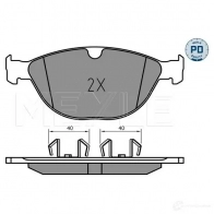 Тормозные колодки дисковые, комплект MEYLE 025 238 9518/PD KBY Y7 1437614371 - Изображение 2