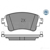 Тормозные колодки дисковые, комплект MEYLE 025 223 0817/PD ZK TAB 1437615668 - Изображение 2