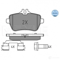 Тормозные колодки дисковые, комплект MEYLE 25 071 025 250 7119 Mercedes S-Class (W222) 4 Седан 4.0 S 560 4 matic (2286. 2286) 469 л.с. 2017 – 2024 25072