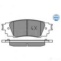 Тормозные колодки дисковые, комплект MEYLE Toyota RAV4 (XA50) 5 Кроссовер 2.0 VVTi AWD (MXAA54) 173 л.с. 2019 – 2024 025 224 3415 40J AVD