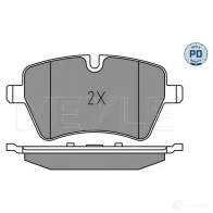 Тормозные колодки дисковые, комплект MEYLE 1X J26 1437616052 025 239 8418/PD - Изображение 2