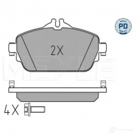 Тормозные колодки дисковые, комплект MEYLE 22032 220 31 025 220 3219/PD 1407271 - Изображение 2