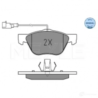 Тормозные колодки дисковые, комплект MEYLE MBP0169 025 216 3619/W 21 636 1407163 - Изображение 2