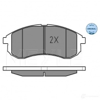Тормозные колодки дисковые, комплект MEYLE 025 238 7914/W 2387 9 1407610 MBP0464 - Изображение 2