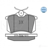 Тормозные колодки дисковые, комплект MEYLE 1407598 025 238 2317/W MBP0455 23 823 - Изображение 2