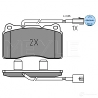 Тормозные колодки дисковые, комплект MEYLE 6J74 E 025 237 5716 1437616433 - Изображение 2