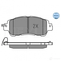 Тормозные колодки дисковые, комплект MEYLE J4 KGCC 1437615603 025 222 3515 - Изображение 2