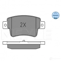 Тормозные колодки дисковые, комплект MEYLE 2434 9 1407784 MBP0581 025 243 4917/W - Изображение 2