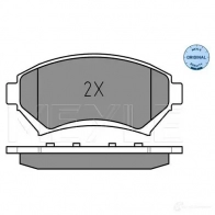 Тормозные колодки дисковые, комплект MEYLE MBP0329 025 233 5818/W 1407407 2335 8 - Изображение 2
